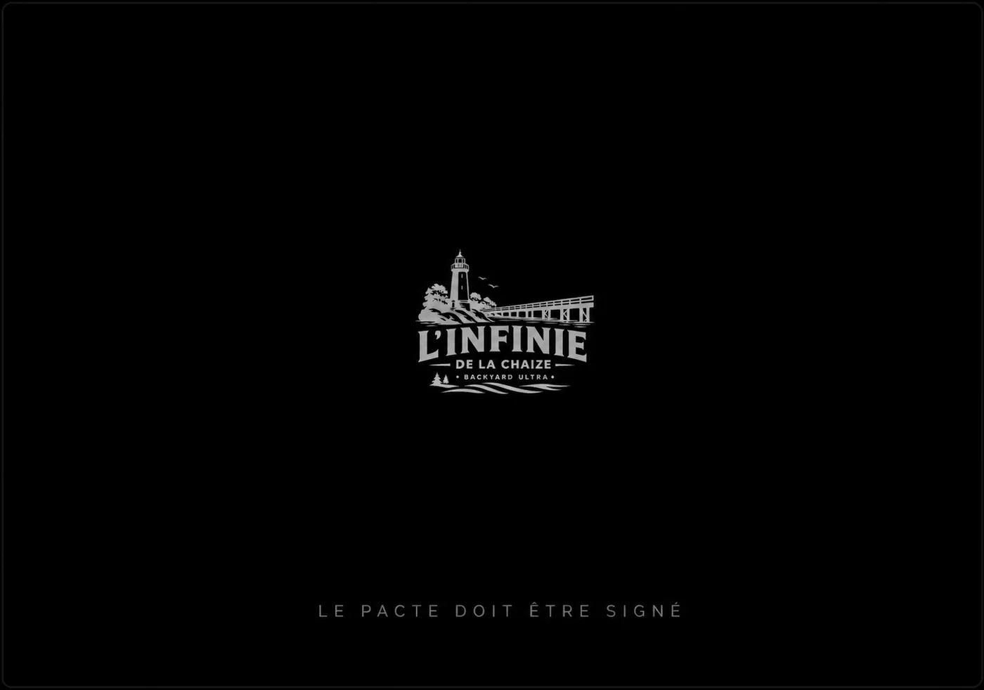 Front of the physical invitation for L’Infinie de la Chaize.